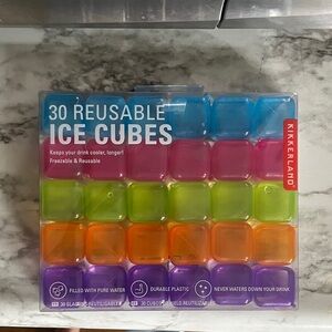 Kikkerland Colorful Reusable Ice Cubes Set